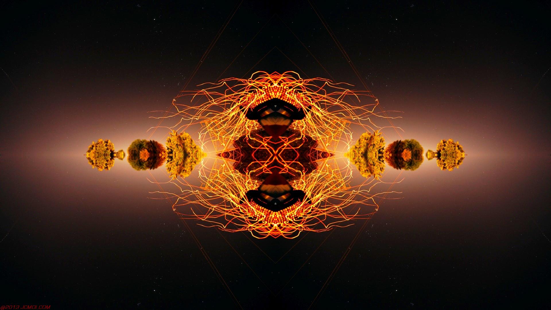 Chimney Sparks Abstract Artwork Timelapse Still Images